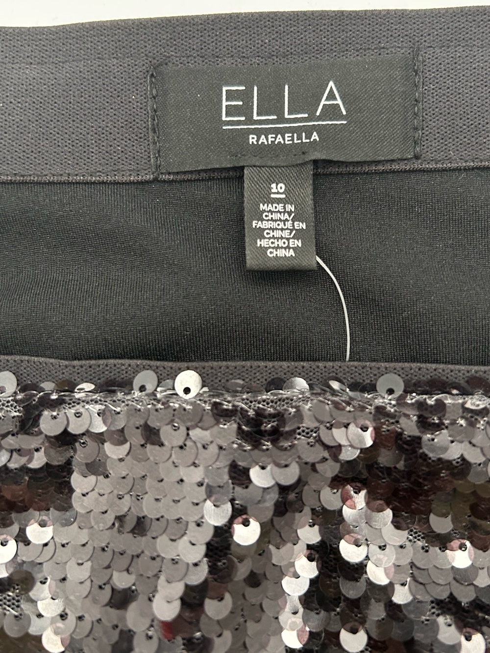 NWT ELLA RAFFAELLA Black Sequin
Midi Skirt Glamorous Evening
& Party Wear - Picture 2 of 12